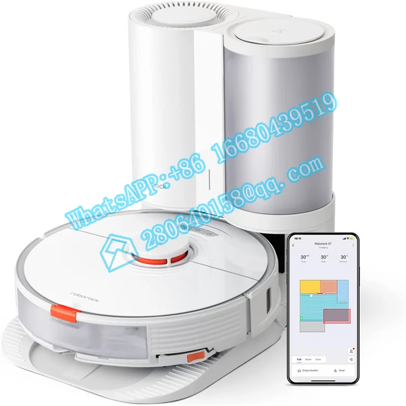 Roborock S7 + Smart Home Clean Dust 2500pa App Control Laser pulizia del pavimento Mop automatico e Sweep aspirapolvere