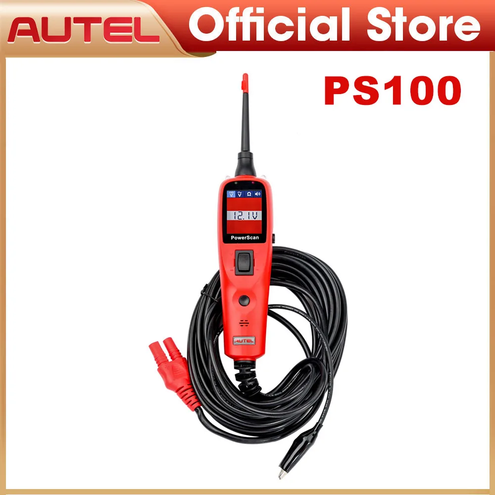 

Autel PowerScan PS100 Auto Electrical Circuit AVO meter Automotive Circuit Tester Build-In Flashlight for 12-24V Diagnostics