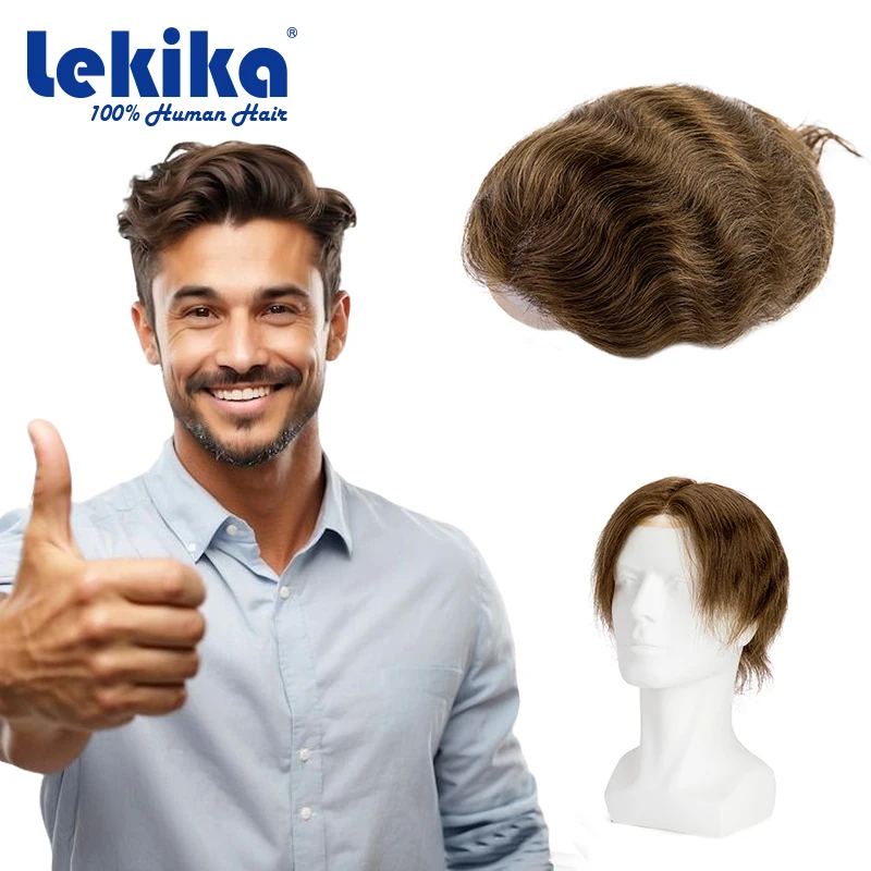 

Mono Top Toupee 6 Inch Hd Lace Wigs HW Lace Front Human Hair Wig Breathable Human Hair Weave Fashion Hair System For Man