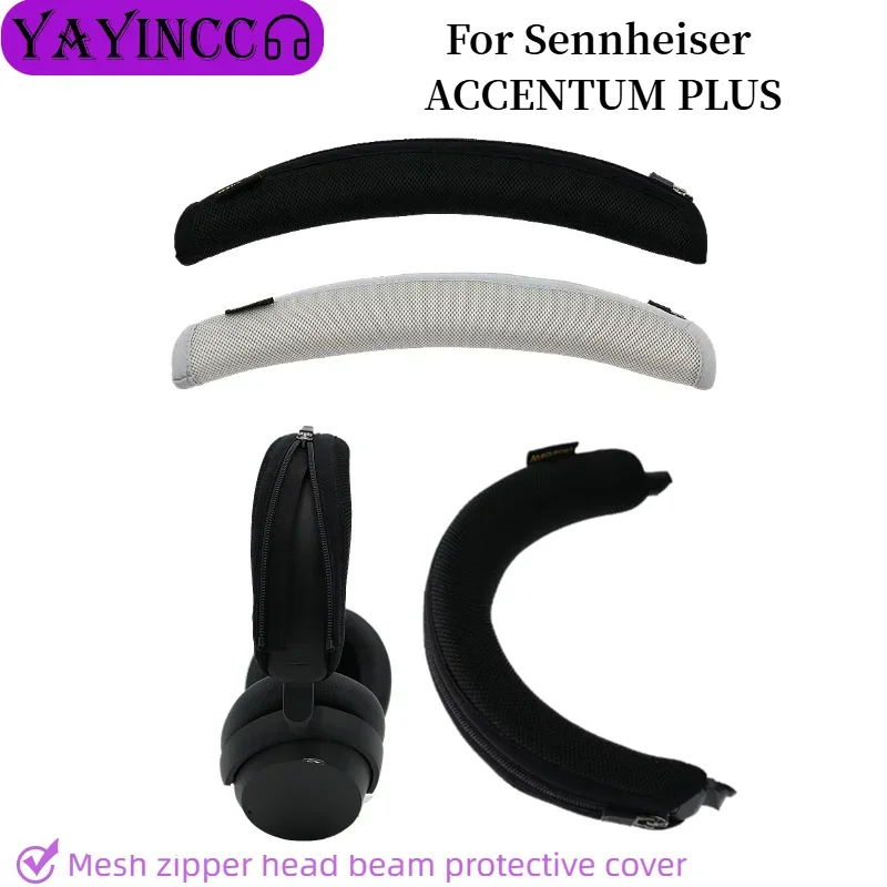 

Advanced feeling Headphone Head Beam Cover For Sennheiser ACCENTUM PLUS Headphone Protector Zipper Headband knit Accessories