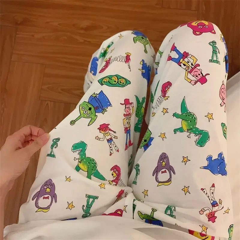 Toy Story Disney Trousers Summer Home Loose Pajamas Pants Cosplay Korean Edition Spring/Summer Leisure Sleep Pant Gifts