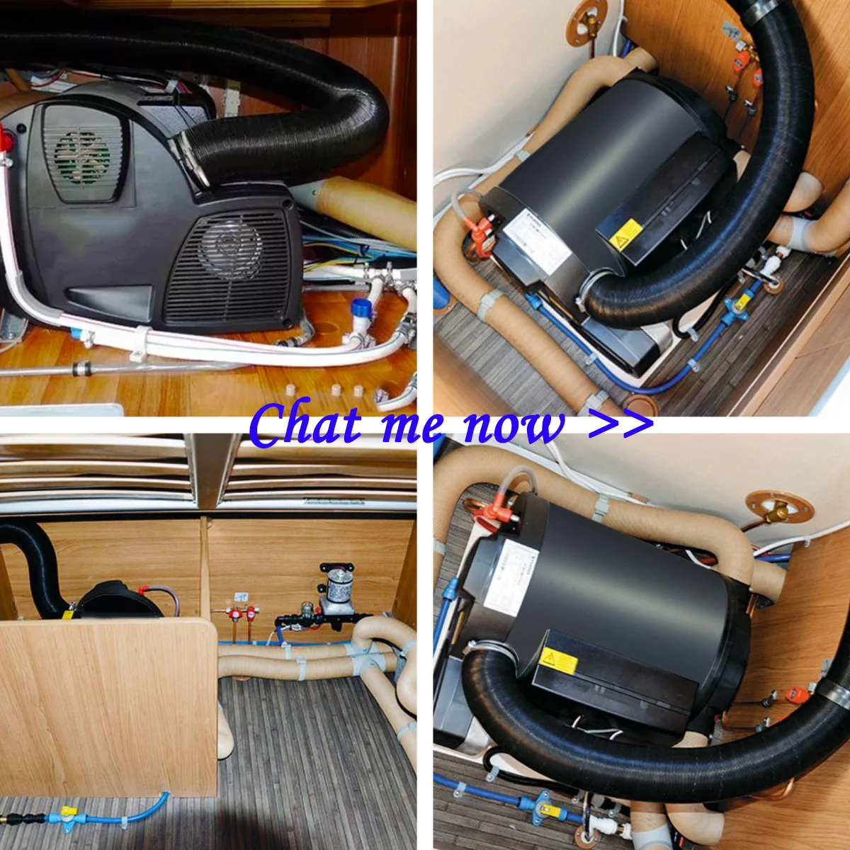 RV 6kw 12 فولت 110 فولت قافلة الهواء والماء سخان كومبي RV العربة قافلة سخان المياه مشابه ل Truma #3