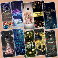 Happy New Year Phone Case For Honor 50 20 Pro 10i 9 Lite 9X 8A 8S 8X 7S 7X 7A Huawei P Smart Z 2021 Y5 Y6 Y7 Y9 Cover