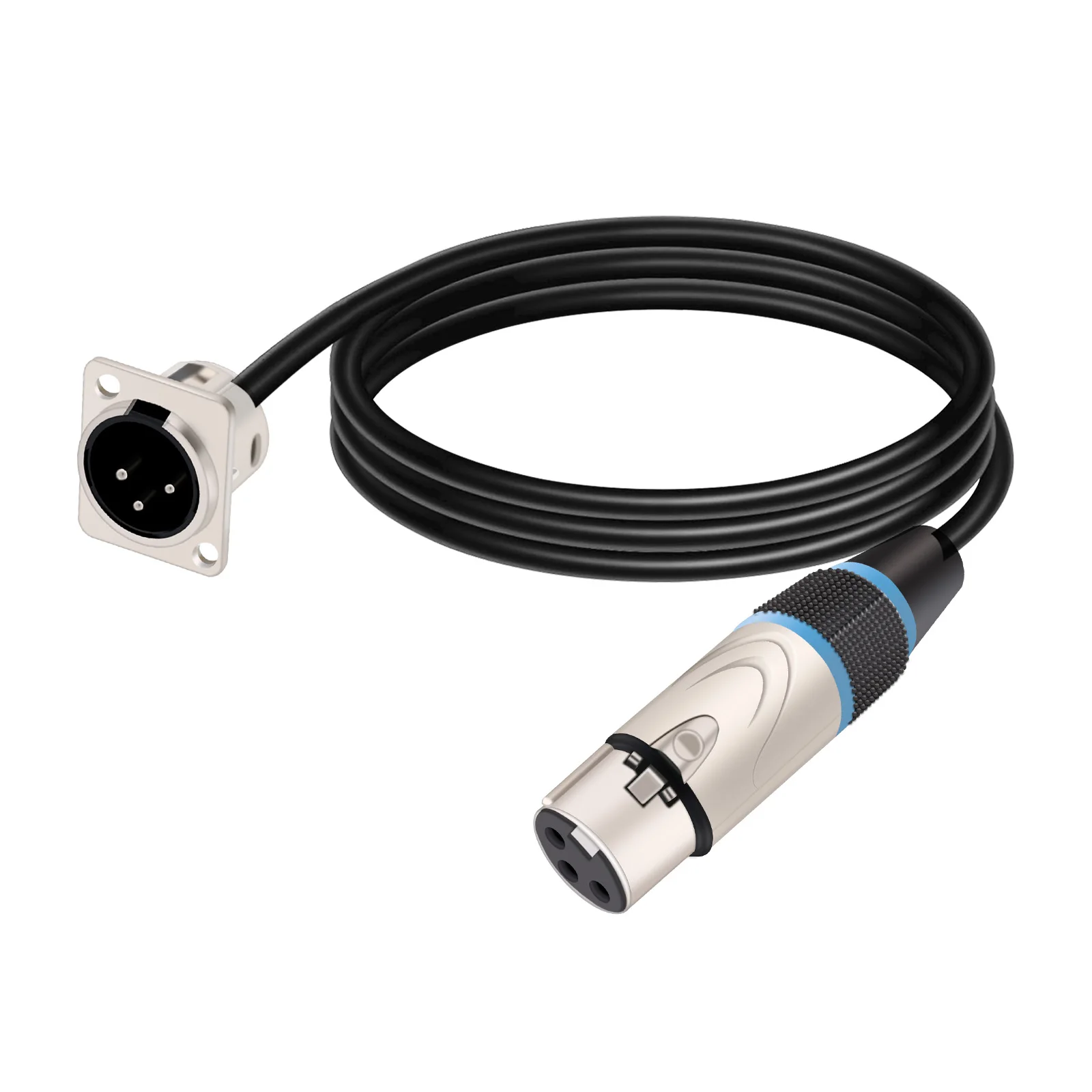 D Typ 3-polige xlr-Schalttafel halterung an Stecker/Buchse durch Audio-Verlängerung kabel ohne Löt mittel für Pro-Installationen – Detail 3