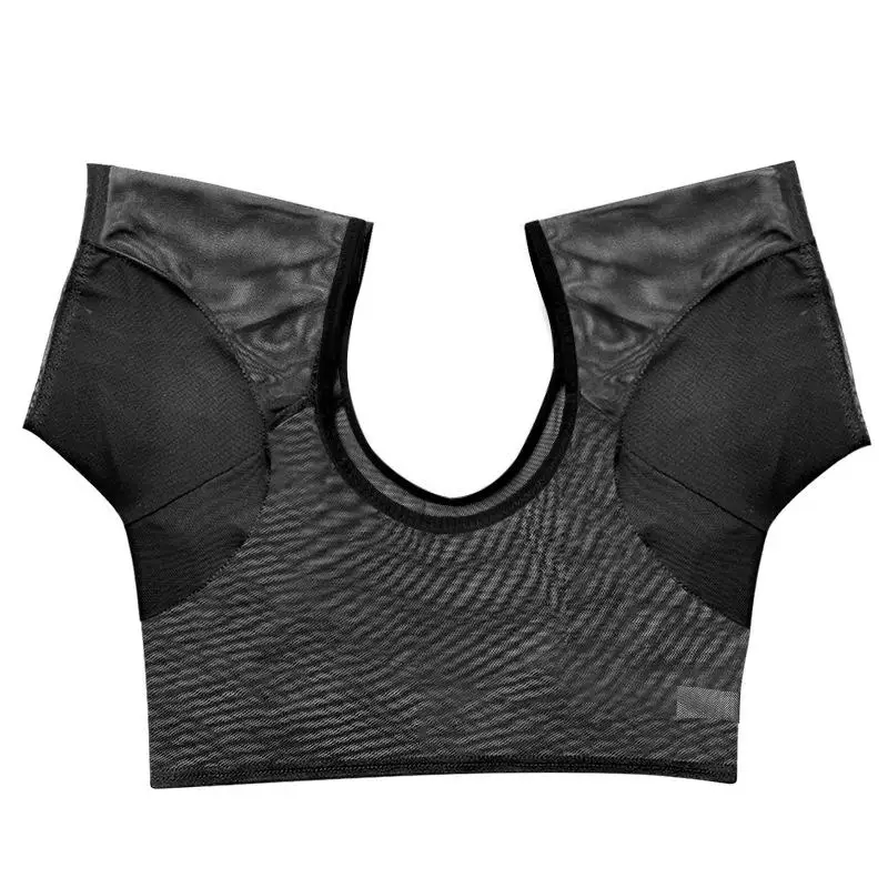 Breathable Odor Control Elastic Women Use Washable Tshirt Shape Underarm Sweat Pads Ultra Thin