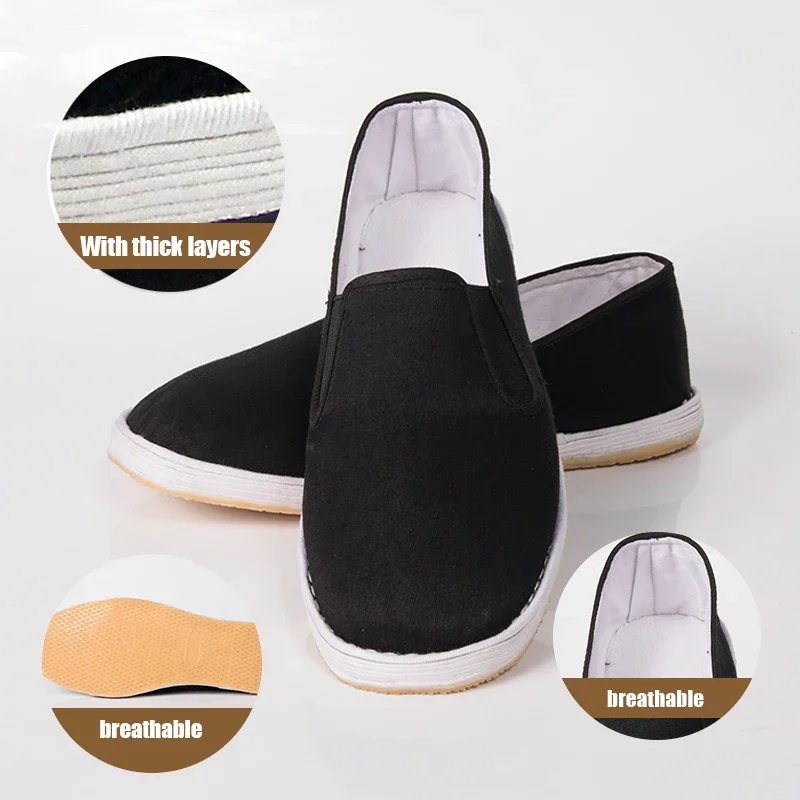 Yiwutang Traditional Chinese Cloth Shoes for Men And Women Kung Fu Martial Arts Tai Chi Wushu Walking Footwear