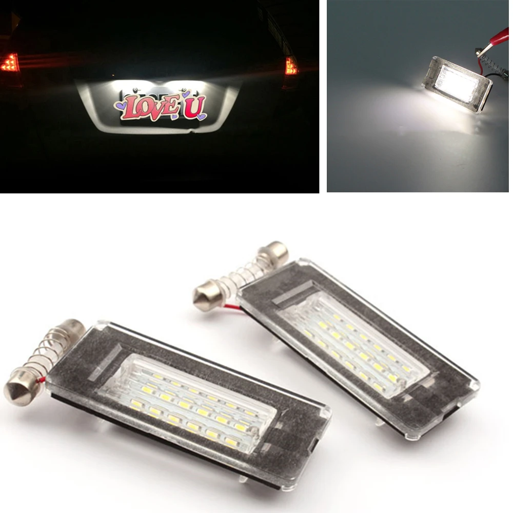 

18SMD LED License Plate Light Lamp No Error For MINI Cooper R56 R57 R58 R59