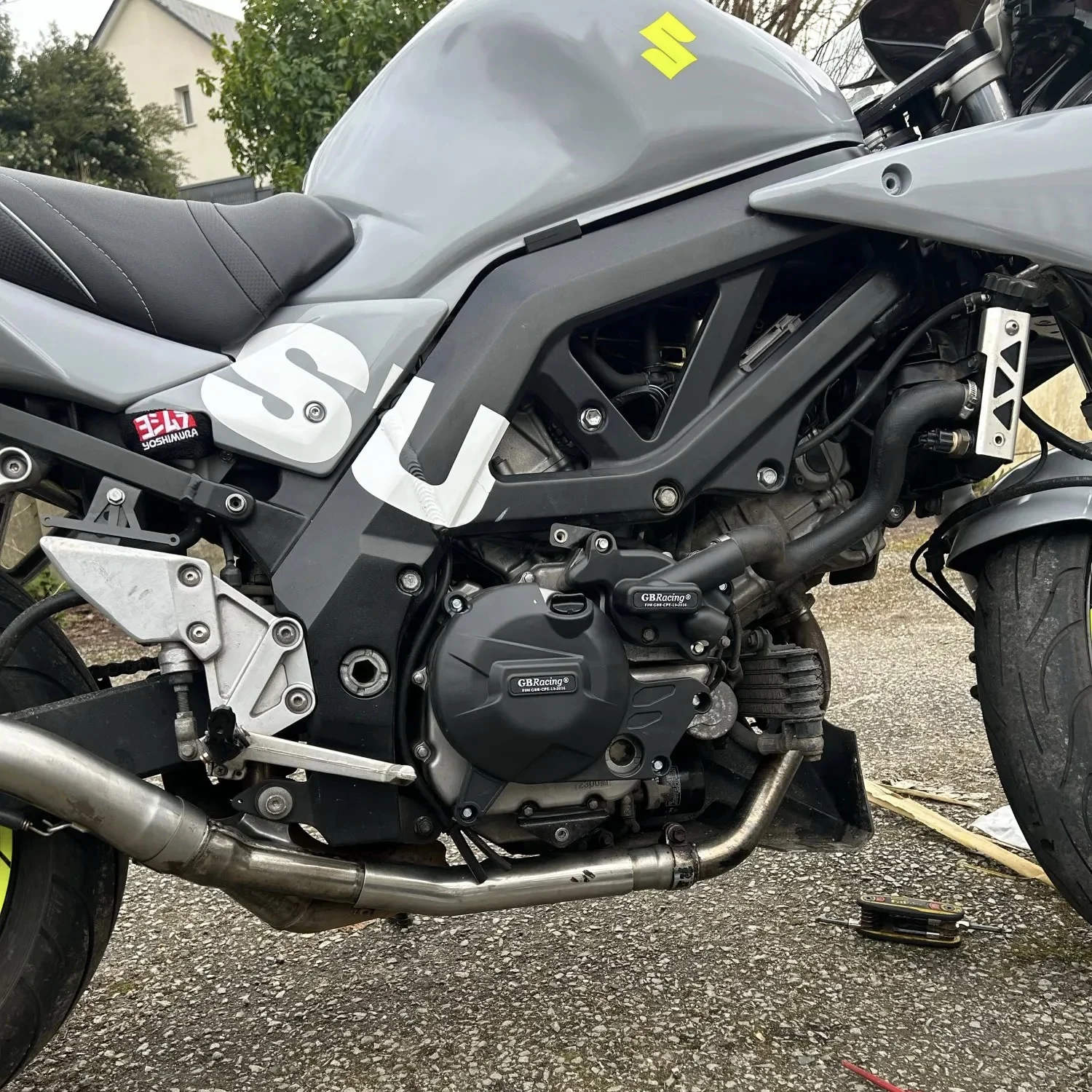 غطاء حماية محرك الدراجات النارية لسوزوكي SV650 2015-2022 2023 2024 2025 SV650X 2018-2025 DL650 V-STROM 2017-2025 GB سباق