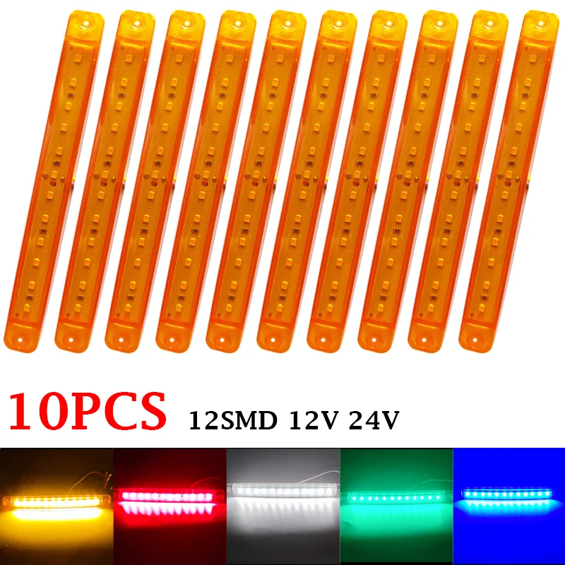 10PCS 12V 24V 12LED…