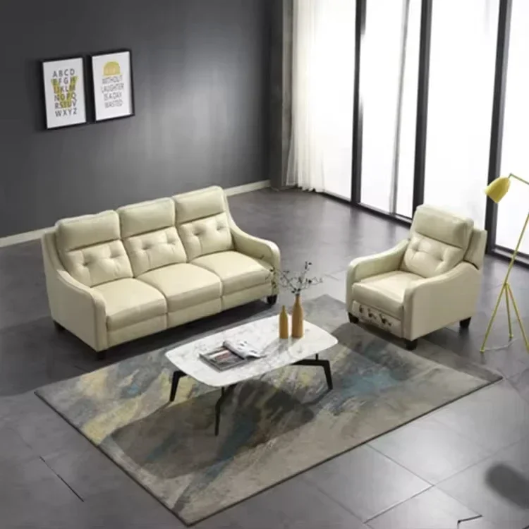 

A A Custom Smart Electric Recliners Couches Minimalist Luxury Modern Living Room Furniture Leather Sofa Set Hot L Shape