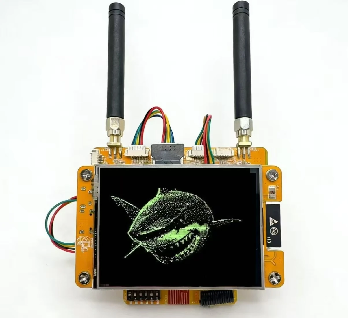 The NM-RF-Hat Companion Hat, Multi-Band RF for ESP32-2432S028 Bruce CYD CC1101 NRF24 PN532 IR TX/RX 433M OOK Power Mgmt TF Slot