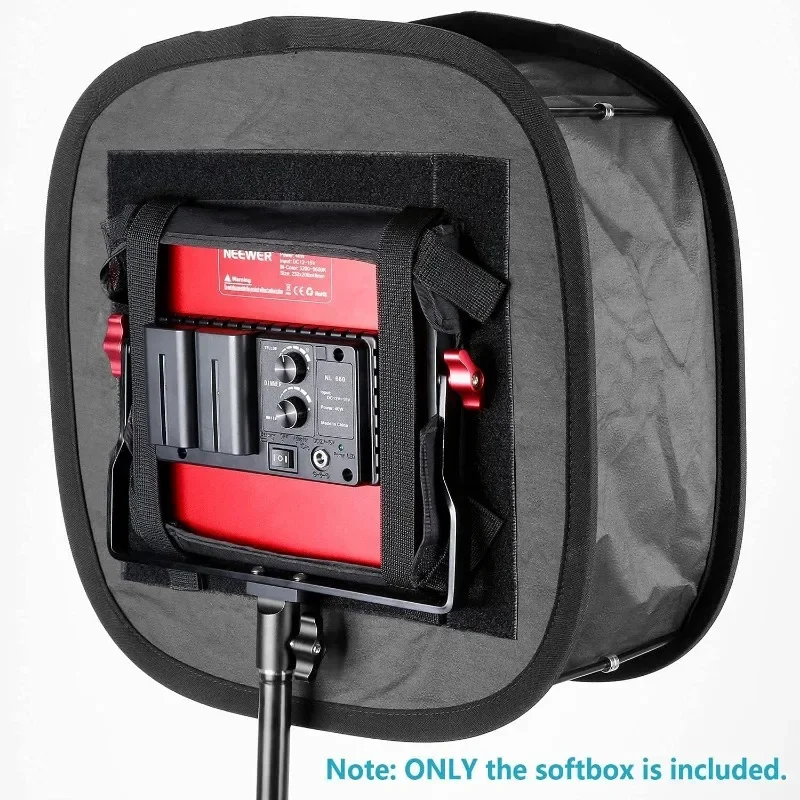 

Pcs LED Light Panel Softbox for 41*17cm 660LED Panel Foldable Light Diffuser for Photo Studio Shooting Portrait Photography