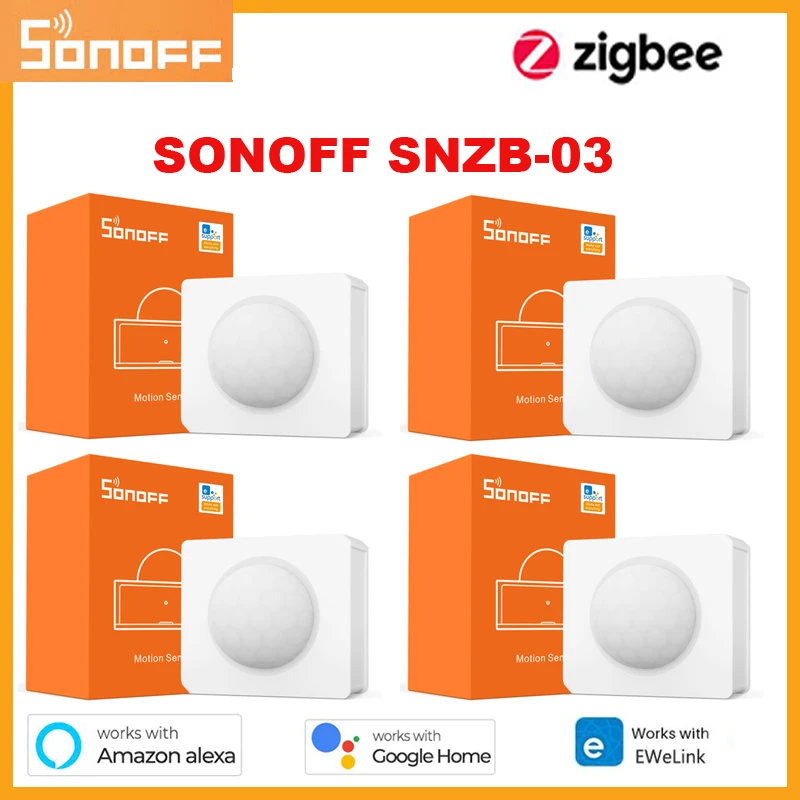 SONOFF SNZB-03 Zigbee 3.0 Motion Sensor Detector Smart Control Via EWeLink ZBBridge Required Work With Alexa Google Home