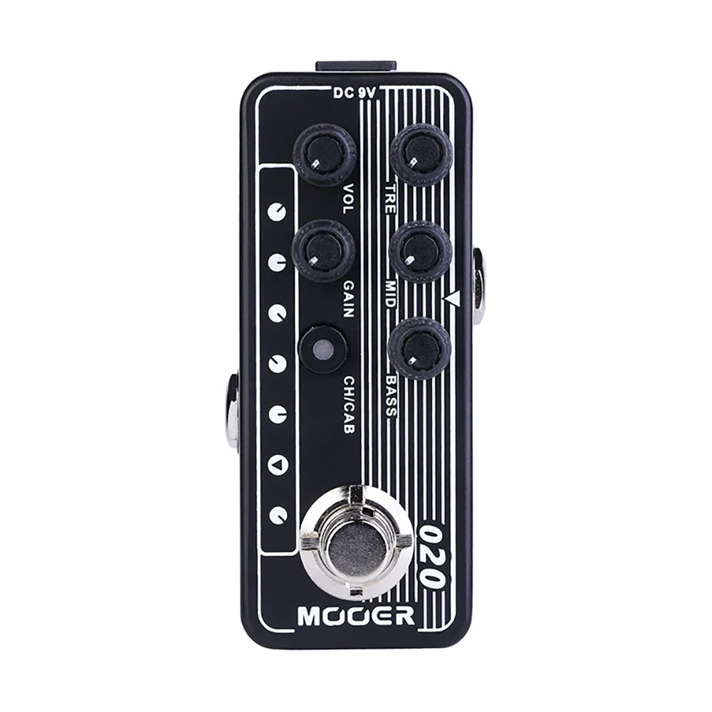 

MOOER 020 BLUENO Electric Guitars Effects Pedal Micro Preamp Dual Channe Digital Preamp Speaker Cabinet Simulation 3 Band EQ