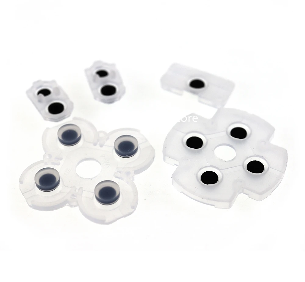 Almohadillas de goma conductoras completas para mando de PS4 JDM055, botones de goma para mando de PS4 JDS-050 055 5,0, 1 Juego