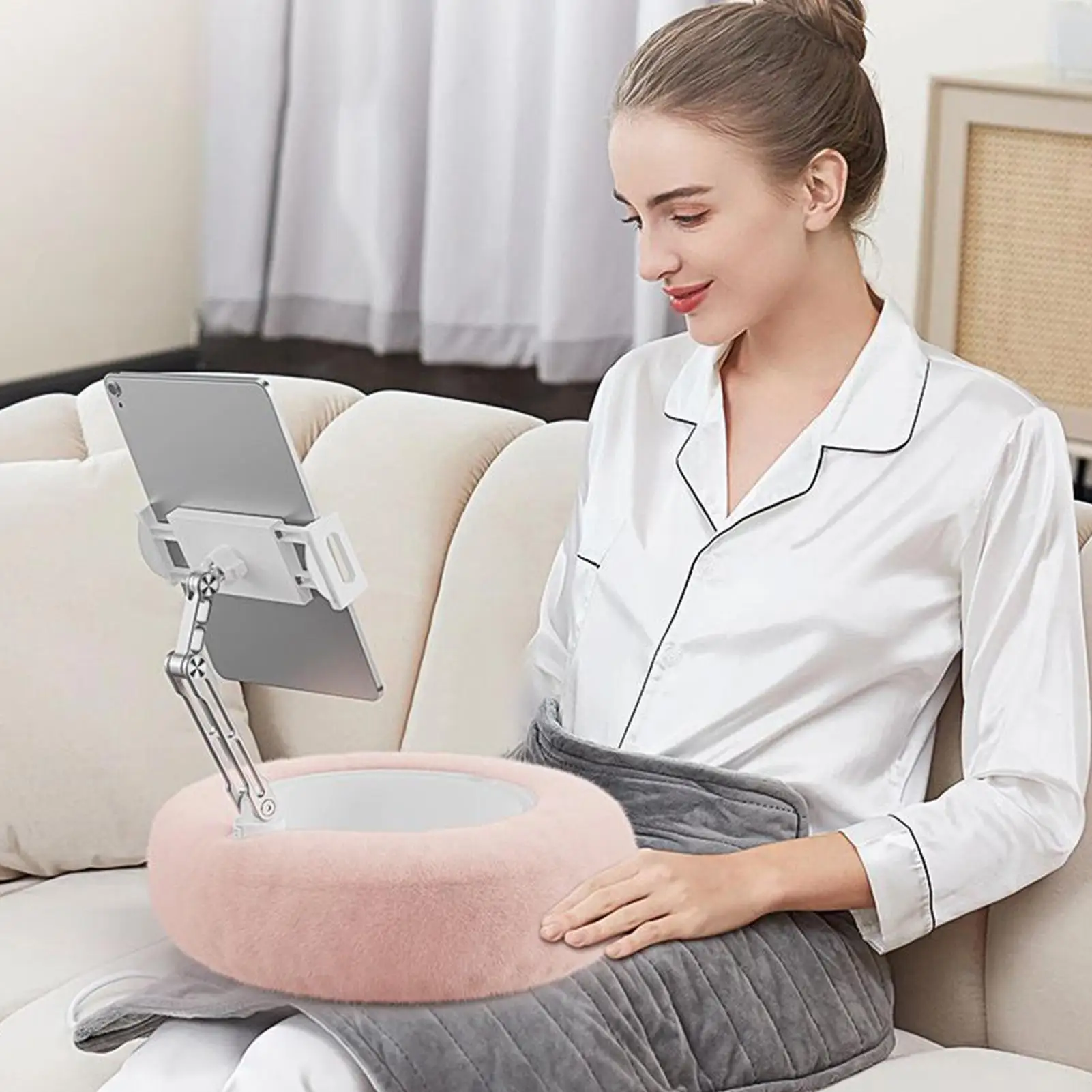 

Tablet Pillow Stand Rotating Mobile Phone Stand Desktop Cellphone Mount for Dressing Table Desk Rotatable Tablet Holder