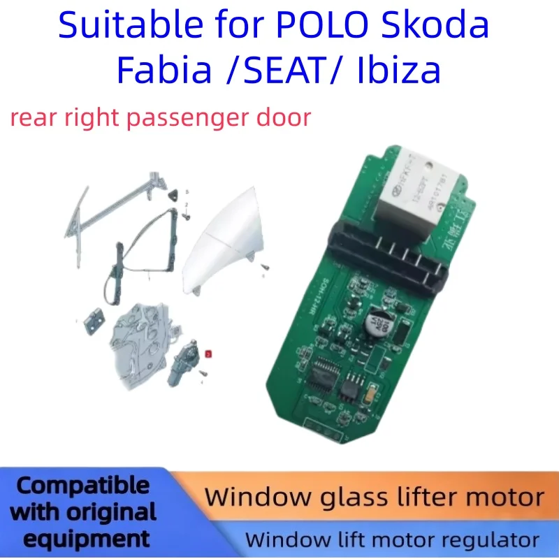 Raamregelaar module voor VW Polo Skoda Rapid Ameo SEAT Ibiza module Modelnummers 6R0959801/AH 6R0959802 6R0959811 6R0959812