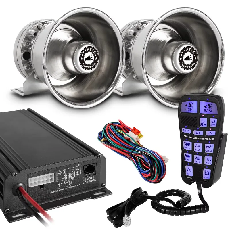 400 Watts High Performance Siren Amplifier Horn Speaker Iron Siren