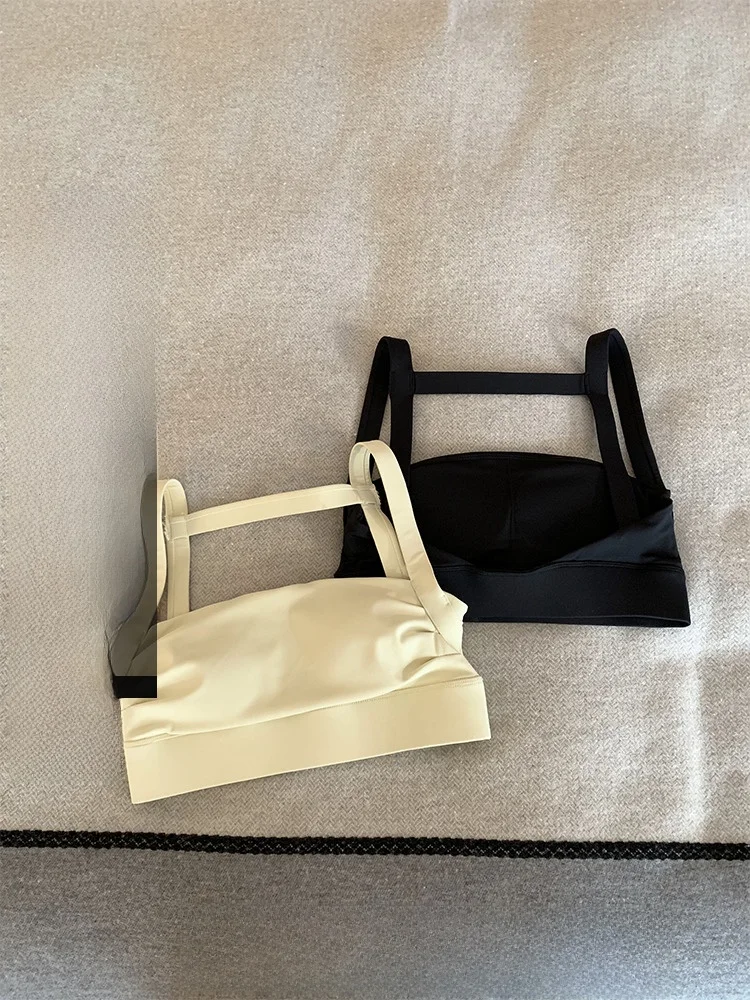 

Ruth Korean Yoga Vest Top with Built-in Chest Pad oproof Pilates Fitn Tank Top ort Sle Commute Faion Pure Color