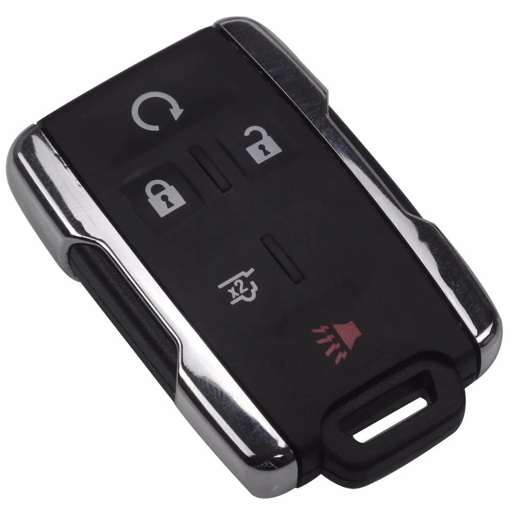 jingyuqin 5 Buttons Remote Car Key Blank Keyless Entry Fob Shell Transmitter For Chevrolet GMC Truck Smart Key