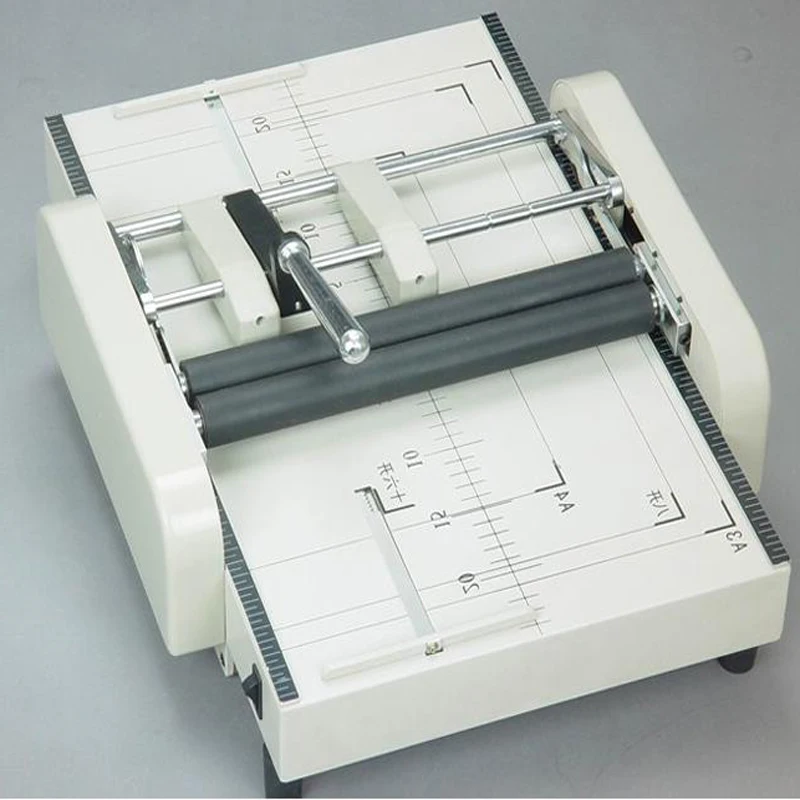 ZM- A3 Semi Automatic Booklet Maker Paper Stitching Stapler & Folding Machine