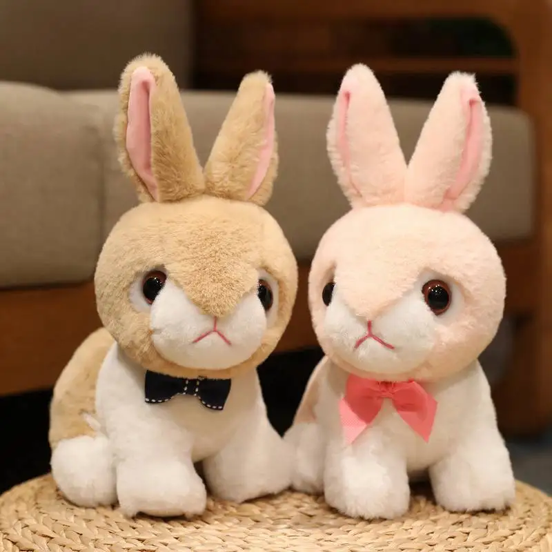 

Cute Stuffed Rabbit Plush Soft Toys Bunny Kids Pillow Doll Creative Gifts for Children Baby Accompany Sleep Toy 24/35cm