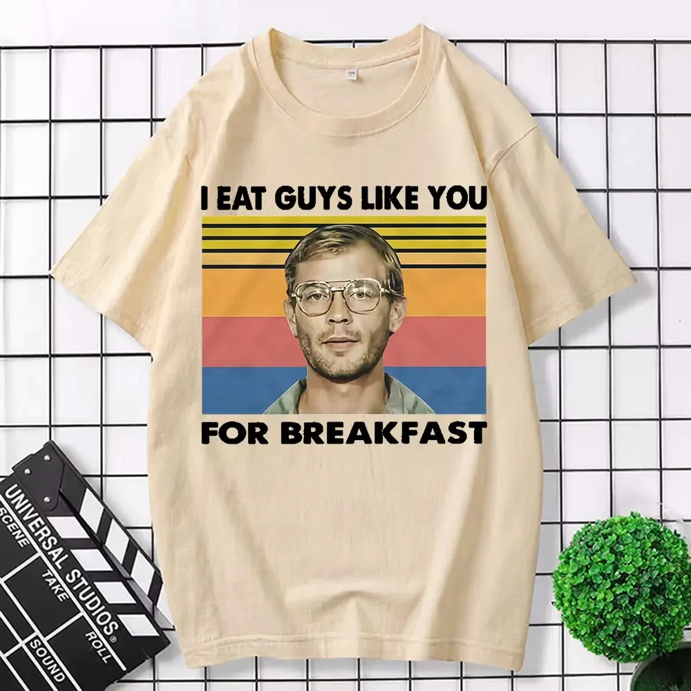 أنا أكل الرجال مثلك لـ BREAJFAST شراء تي شيرت كاجوال شخصي جيفري دامر وملابس الشارع العتيقة