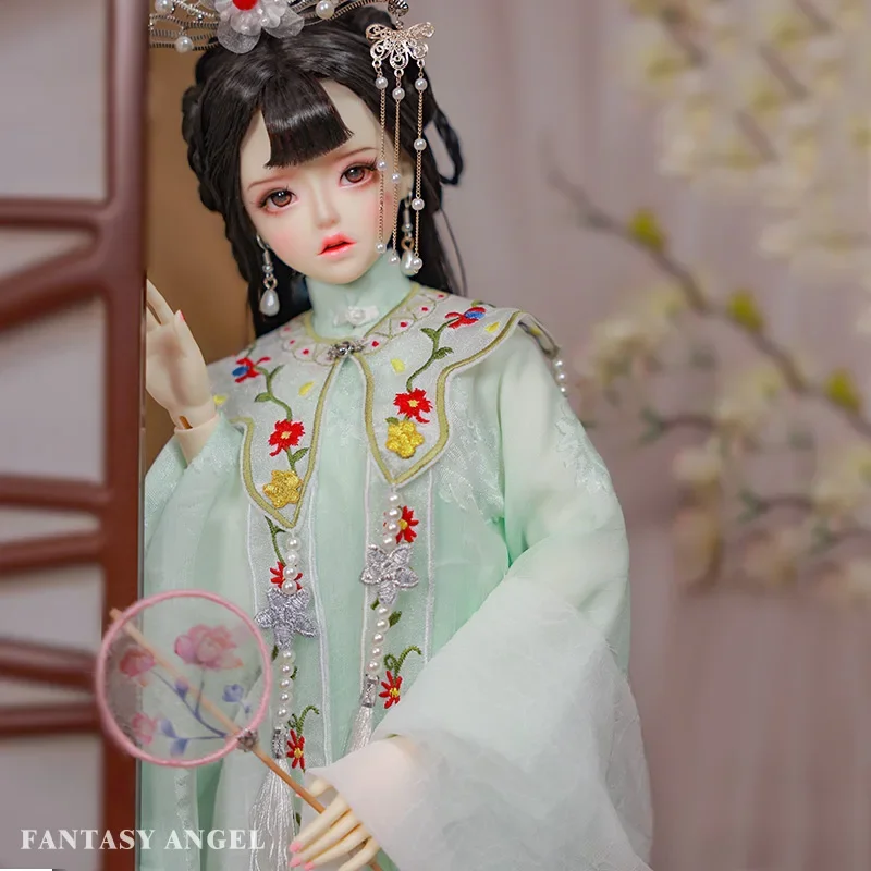 Joybjd 1/3 Hera Fullset C with Green Clothes Floral Patterns Quiet Style l Resin Toy