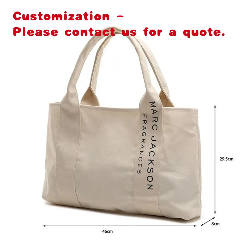 

custom.Chuanghua Luxury Tote Bag Custom Size Printed Eco Friendly Reusable Organic Calico Canvas Tote Bag Grocery Cotton Sh
