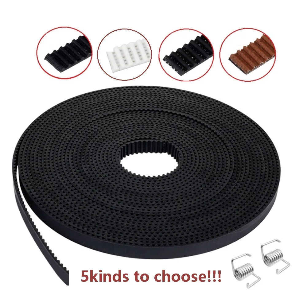 

MEGA 2M/5M/10M 2GT Open Timing Belt synchronous belt GT2 Width 6MM 10MM wear resistant for Ender3 cr10 Anet 3D Printer