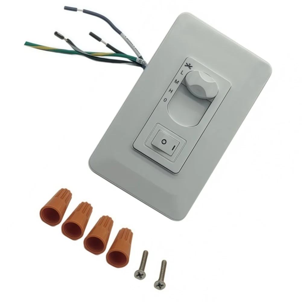 3-Speeds Slide Controller For Ceiling Fan Light And Wall Switch Replacement Compatible With Switches