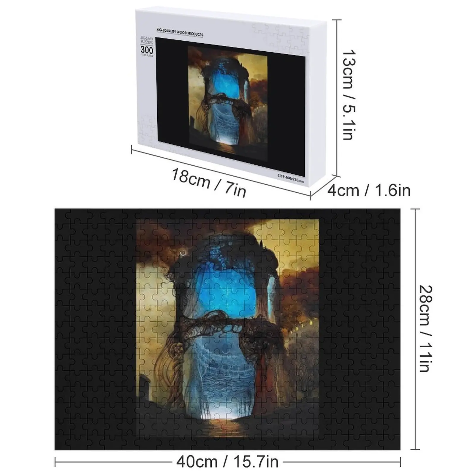 Dzislaw Beksinski arte quebra-cabeça presente personalizado casado anime brinquedos de Natal quebra-cabeça