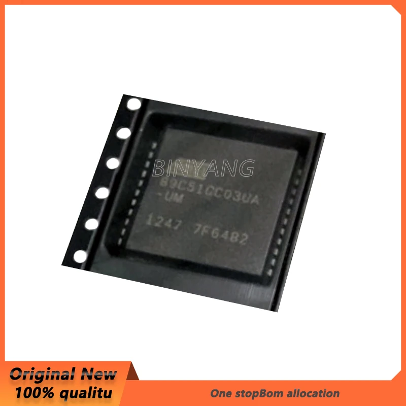(5piece)100% New  AT89C51CC03UA-SLSUM  AT89C51CC03UA PLCC44   In Stock Chipset