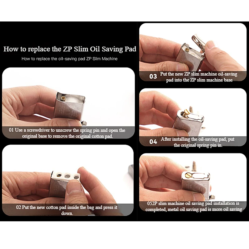 Metal Slim Lighters Insert Sealing Base Gasket for Zippo Narrow Version Lighter Oil Lighter Saves Fuel Improves Battery Life view 6