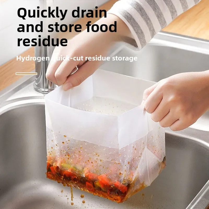 Waterproof bag, kitchen sink filter screen, drip bag, garbage bag, food residue bag, anti clogging, self standing