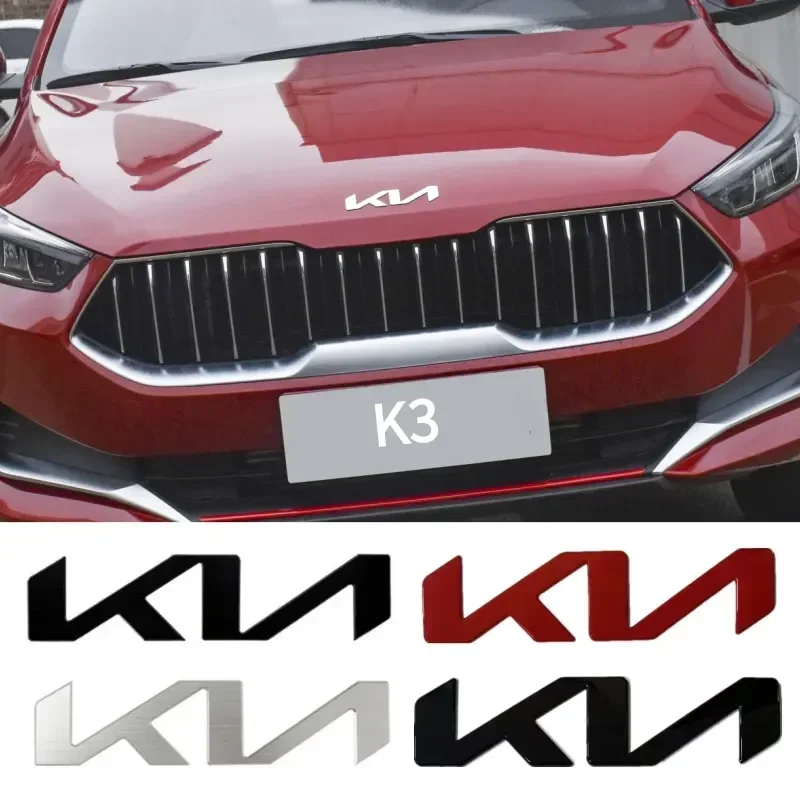 ABS Car Front Hood Rear Tail Trunk Emblem Badge Sticker for KIA KN K3 K5 KX5 K7 KX3 Sportage Sorento Ceed Rio Soul Forte Optima