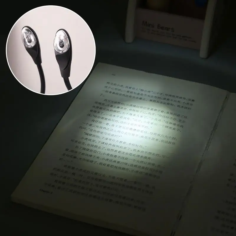 Led livro luz clipe na lâmpada mini led livro noite flexível fácil clipe lâmpada ler noite lâmpada de leitura na cama leitor de livro para leitura