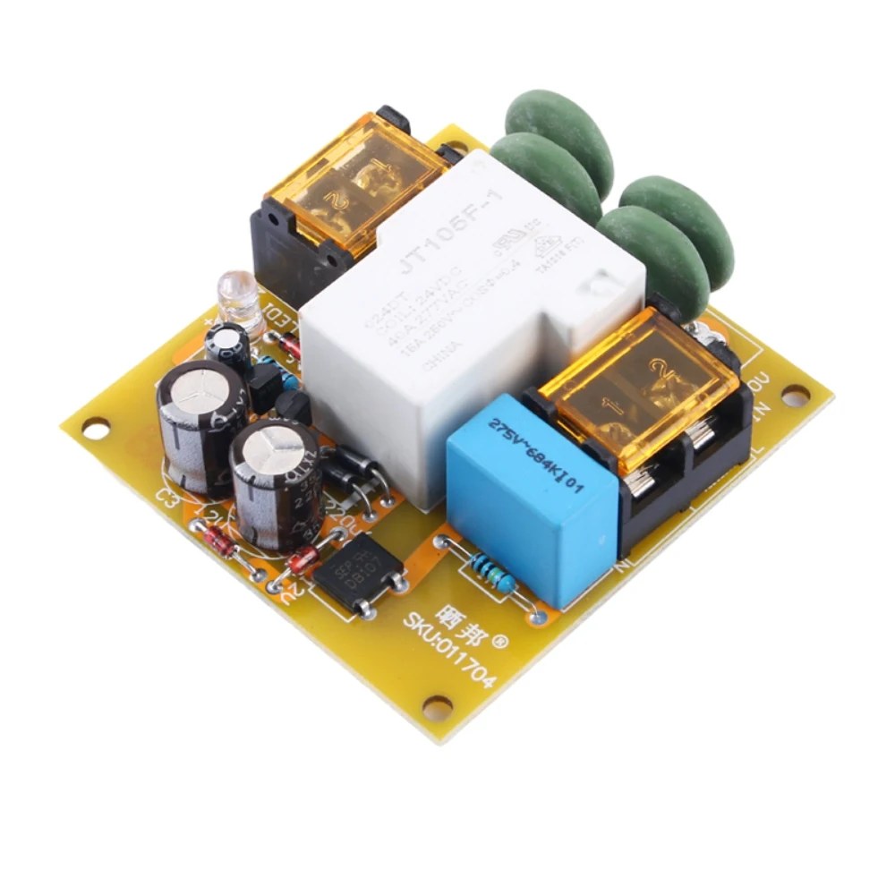 AC220V 2000W 30A High Power Power Supply Soft Start Board Finished Board Anti-impact Suitable for Class A Power Amplifier