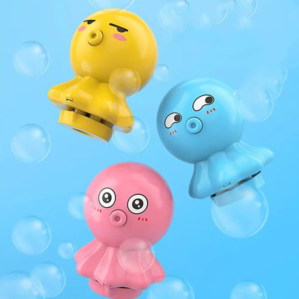 

Автоматическая электрическая машина для мыльных пузырей в форме мультяшного осьминога для игр в помещении и на улице, подарок для детского сада и вечеринок у бассейна