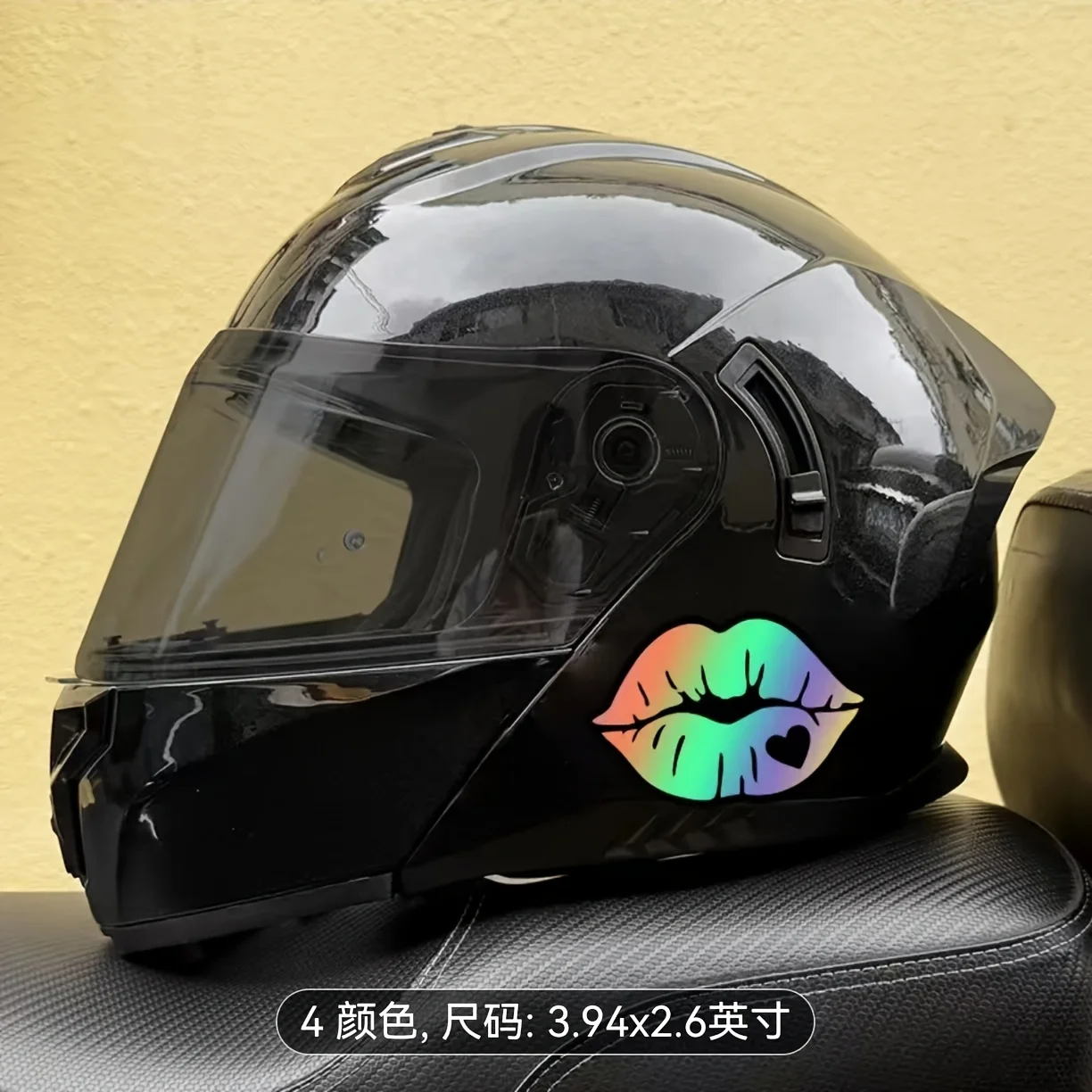 Semi-Matte, Self-Adhesive, Front Mount Vinyl Decal for Fuel Tanks, Helmets, Windshields, Car Windows