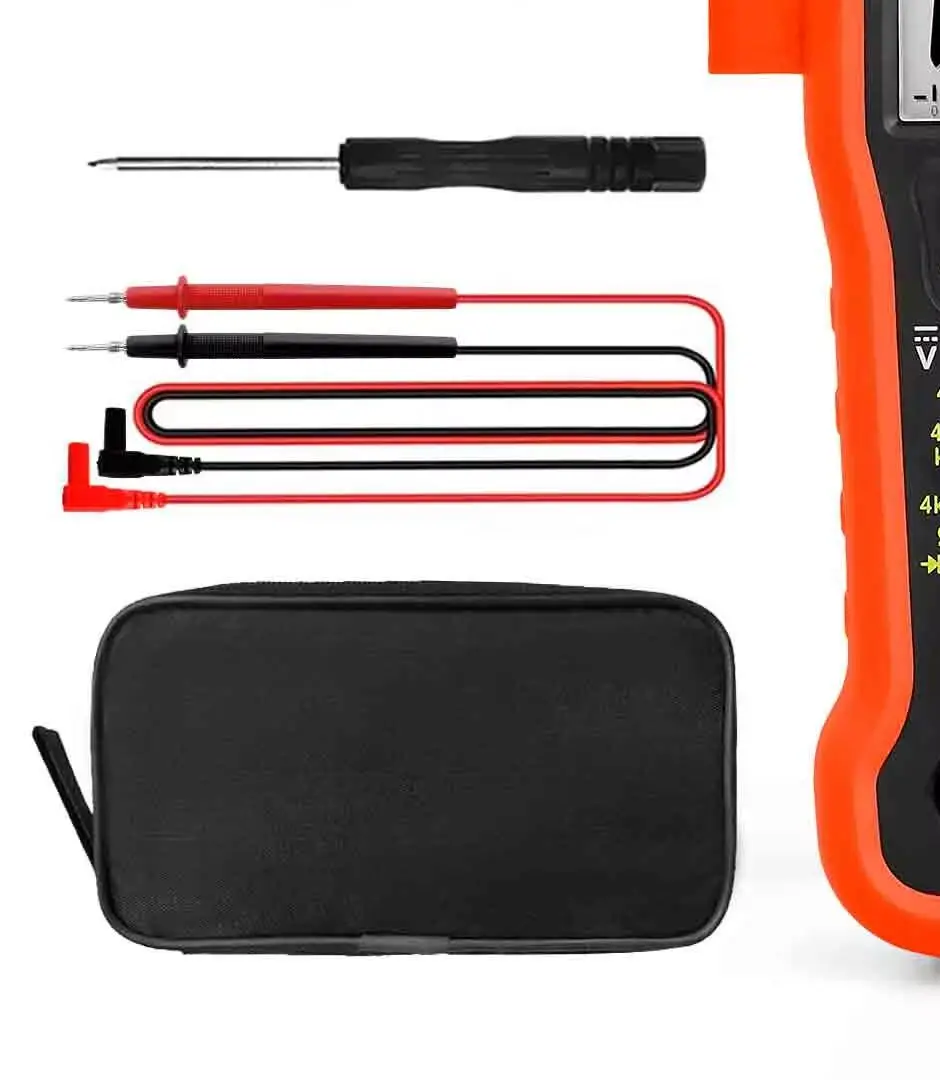 39M Digital Multimeter 4000 Counts True RMS 600V 10A AC DC Voltage Current Resistance Tester for Electrician Home Industrial