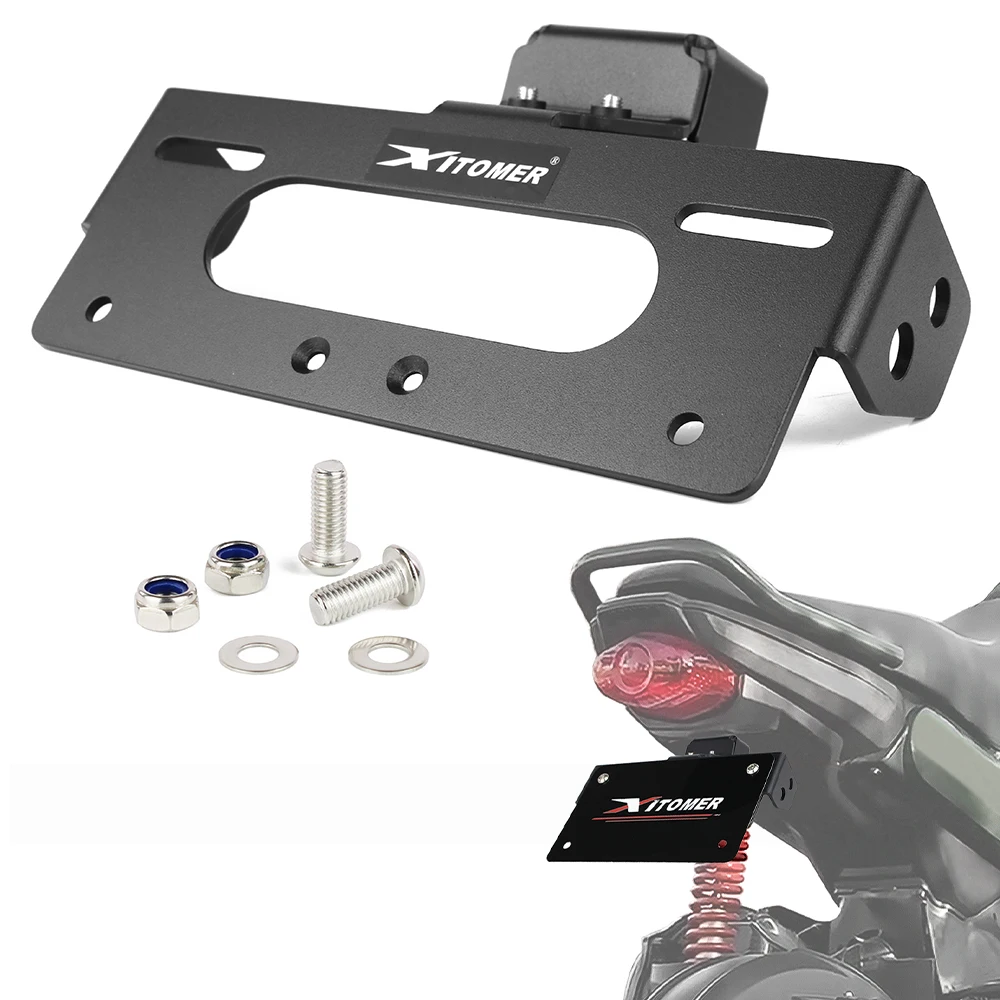 Motorcycle License Plate Frame Registration Plate Bracket Rear Tail Tidy Fender Eliminator Kit Navi 2022 2023 2025 For Honda
