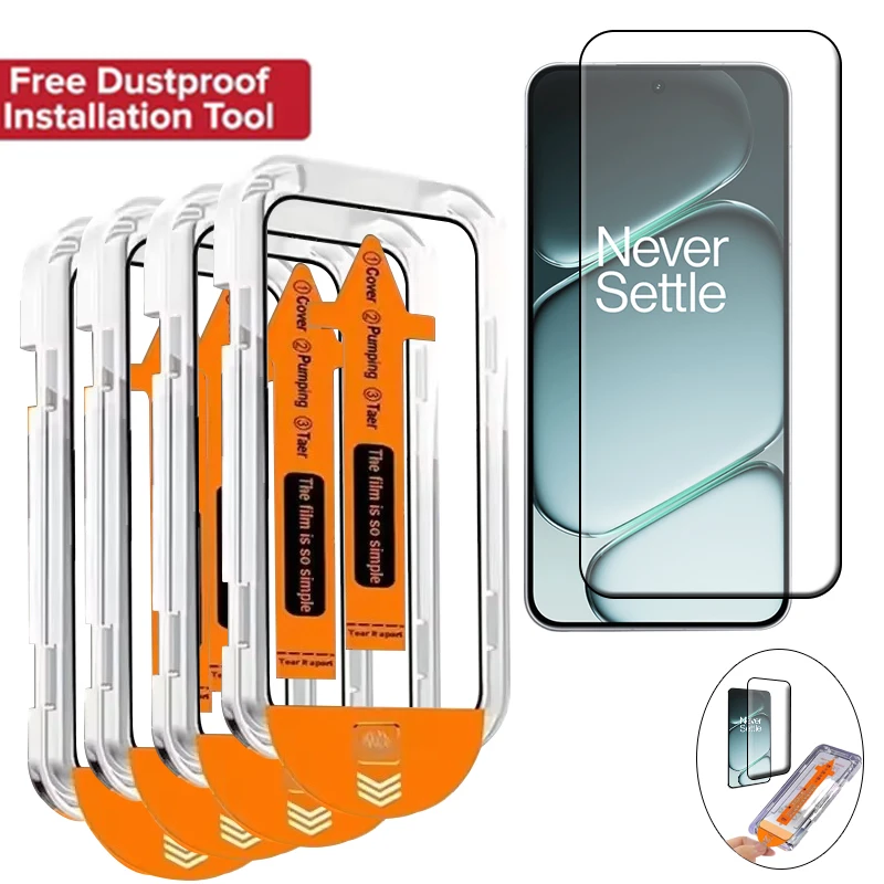 1/2/3/4 قطعة ل Oneplus ACE 6 الزجاج Oneplus ACE 6 الزجاج المقسى جديد خالية من الغبار غطاء كامل الغراء لواقي الشاشة Oneplus ACE 6 #1