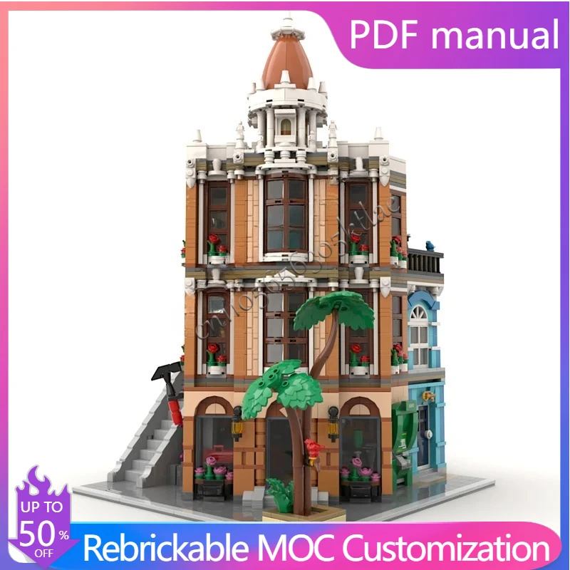 

3814PCS Modular The Hardware Store MOC Creative street view Model Building Blocks Architecture DIY Education Assembly Model Toys