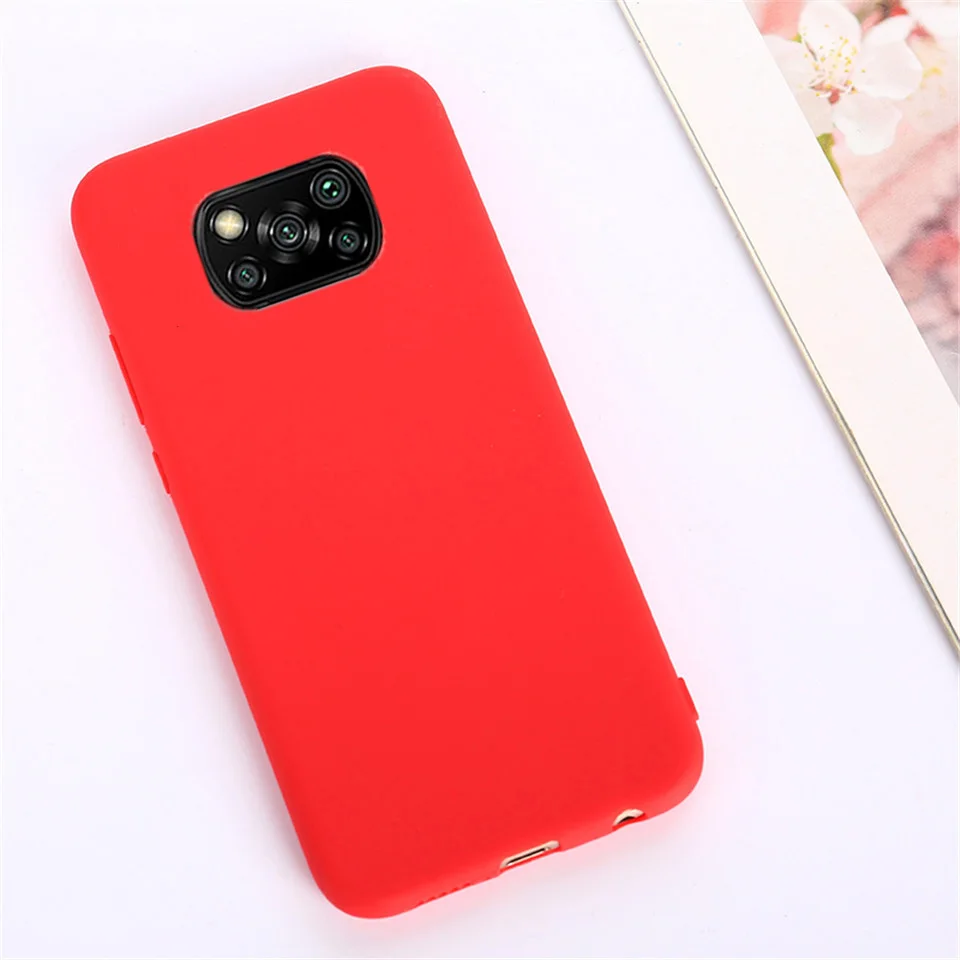 Für Xiaomi Poco X3 Pro Fall Weiche Matte Flüssigkeit Silikon Stoßfest Stoßstange Telefon Fällen Für Poco X3 NFC PocoX3 Candy Farbe Fundas – Detail 12