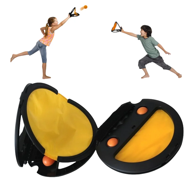 Multiple People Games Parent-Child Throwing Catching Toy Sports Fitness Hand Grasping The Ball Racket for Adult Children Gifts