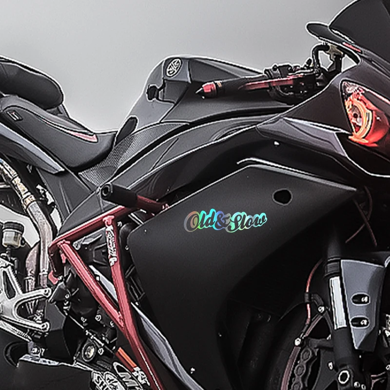 

Car Stickers Vinyl Decal Old And Slow Motorcycle Decorative Accessories Creative Laptop Helmet