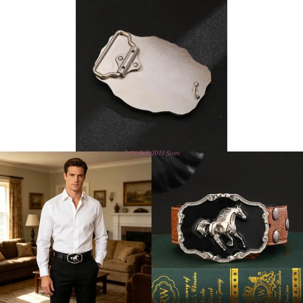 49me-white-cowboy-belt-buckle-practical-metal-fast-change-clip-on-design