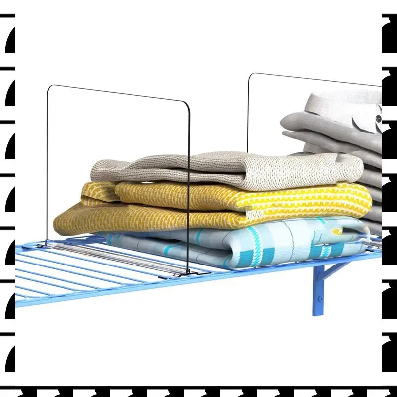 

A44U Home Acrylic Shelf Dividers For Closet Organization - Closets Shelf And Closet Separator For Storage