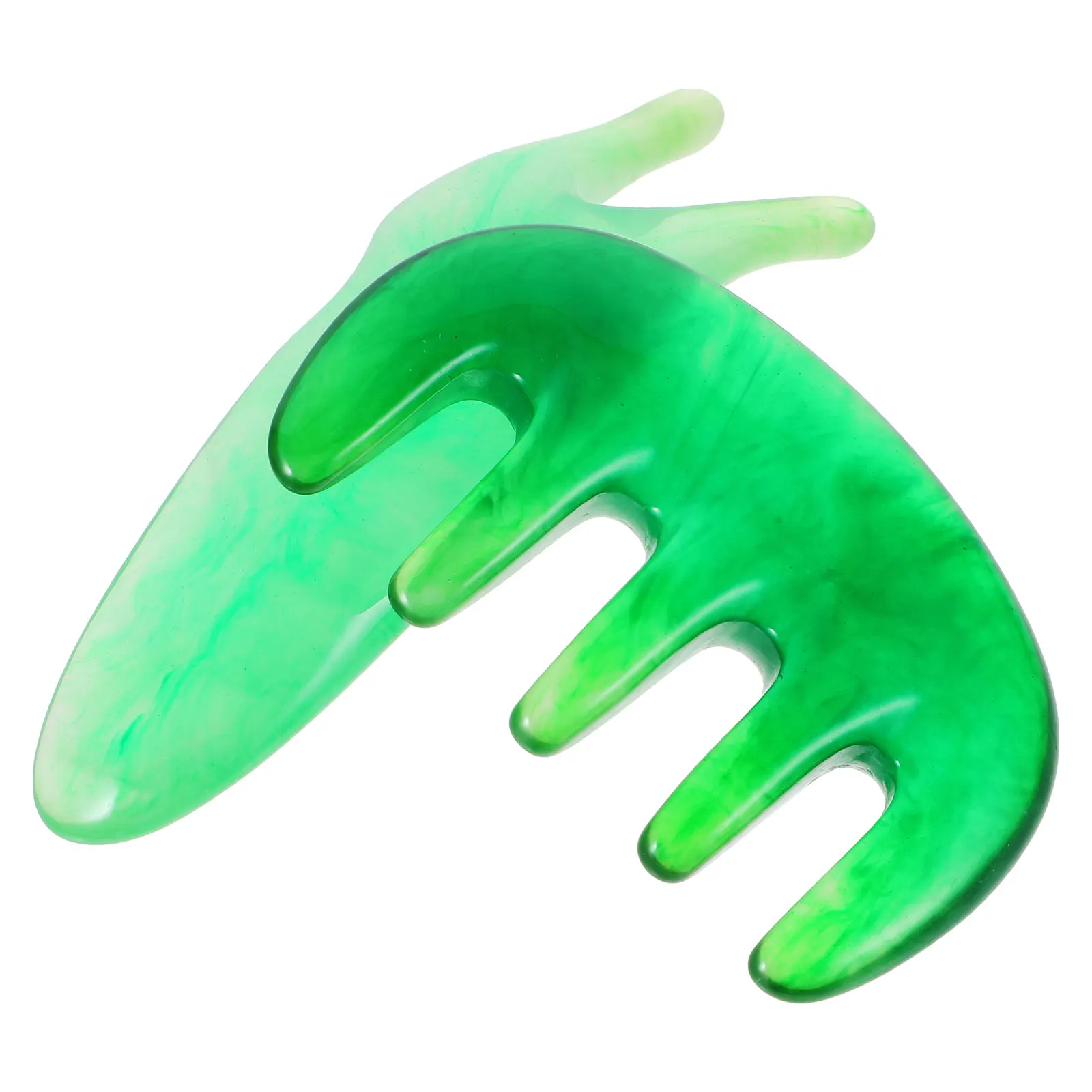 

Massage Deep Green Scraping Fork Y-shaped Guasha Scalp Tool Scalp Massager Skin Care Accessories